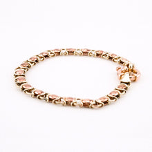 Load image into Gallery viewer, Delross Design Jeweller, Brisbane Jeweller, Chermside Jeweller, Custom Jewellery, 9ct  Gold Diamond fancy bracelet