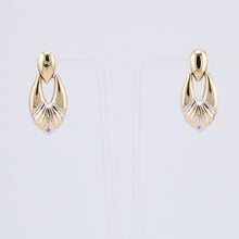 Load image into Gallery viewer, 9ct Gold & Diamond Vintage Earrings Circa 1970s