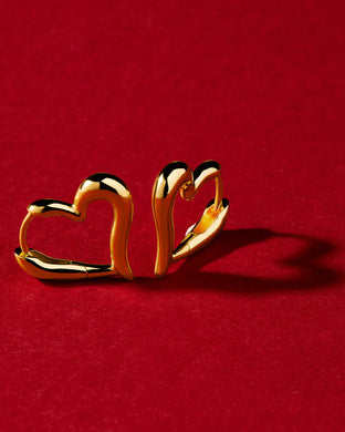 NAJO Love Earrings (Sterling Silver Gold Plated)