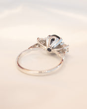 Load image into Gallery viewer, 14ct White Gold Blue Spinel &amp; Diamond Ring