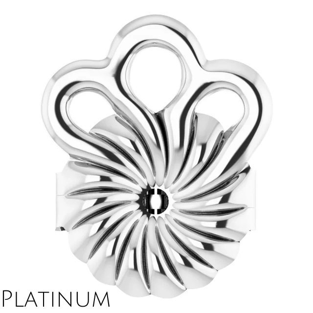 Platinum Stabiliser Earring Backs (Pair)