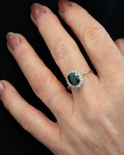Load image into Gallery viewer, 9ct Australian Sapphire and Diamond Ring Pre Owned Delross Design Jewellers
