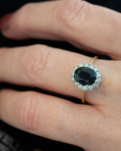 Load image into Gallery viewer, 9ct Australian Sapphire and Diamond Ring Pre Owned Delross Design Jewellers