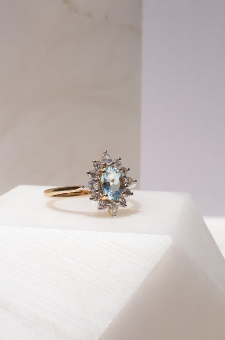Delross Design Jeweller, Brisbane Jeweller, Chermside Jeweller, Custom Jewellery, 9ct Gold Aquamarine Ring