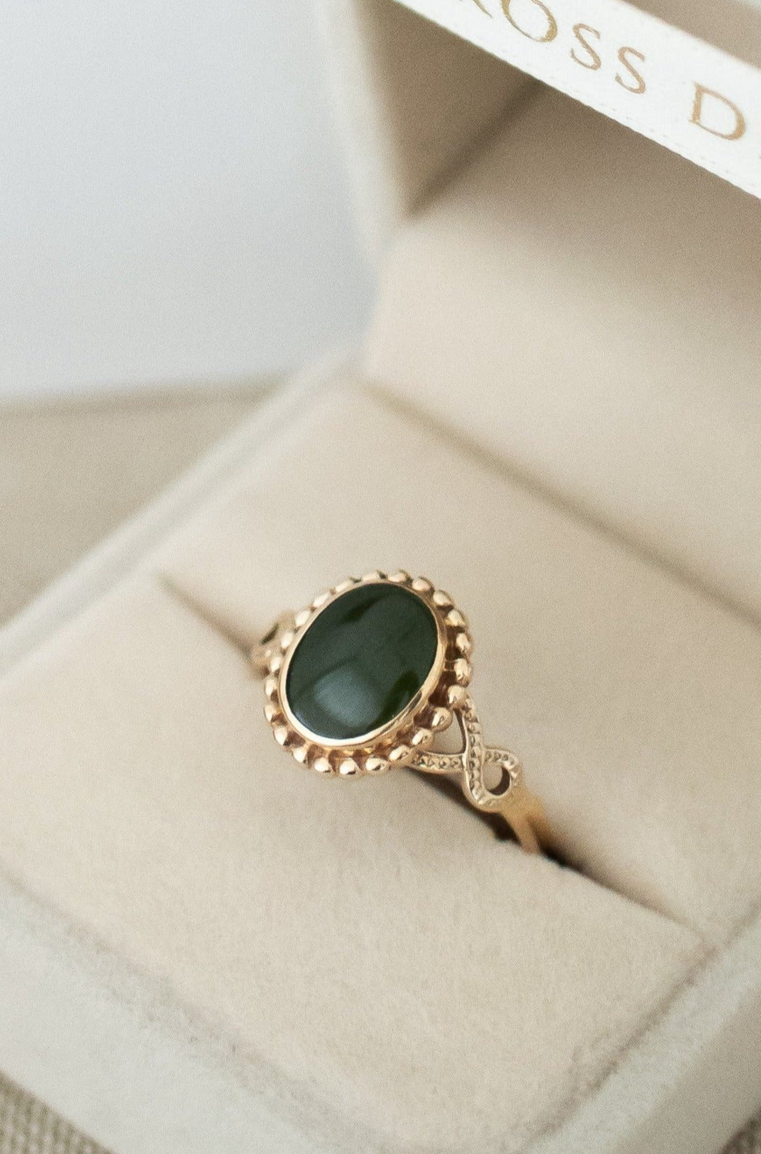 Delross Design Jeweller, Brisbane Jeweller, Chermside Jeweller, Custom Jewellery, 9ct Gold Jade Ring