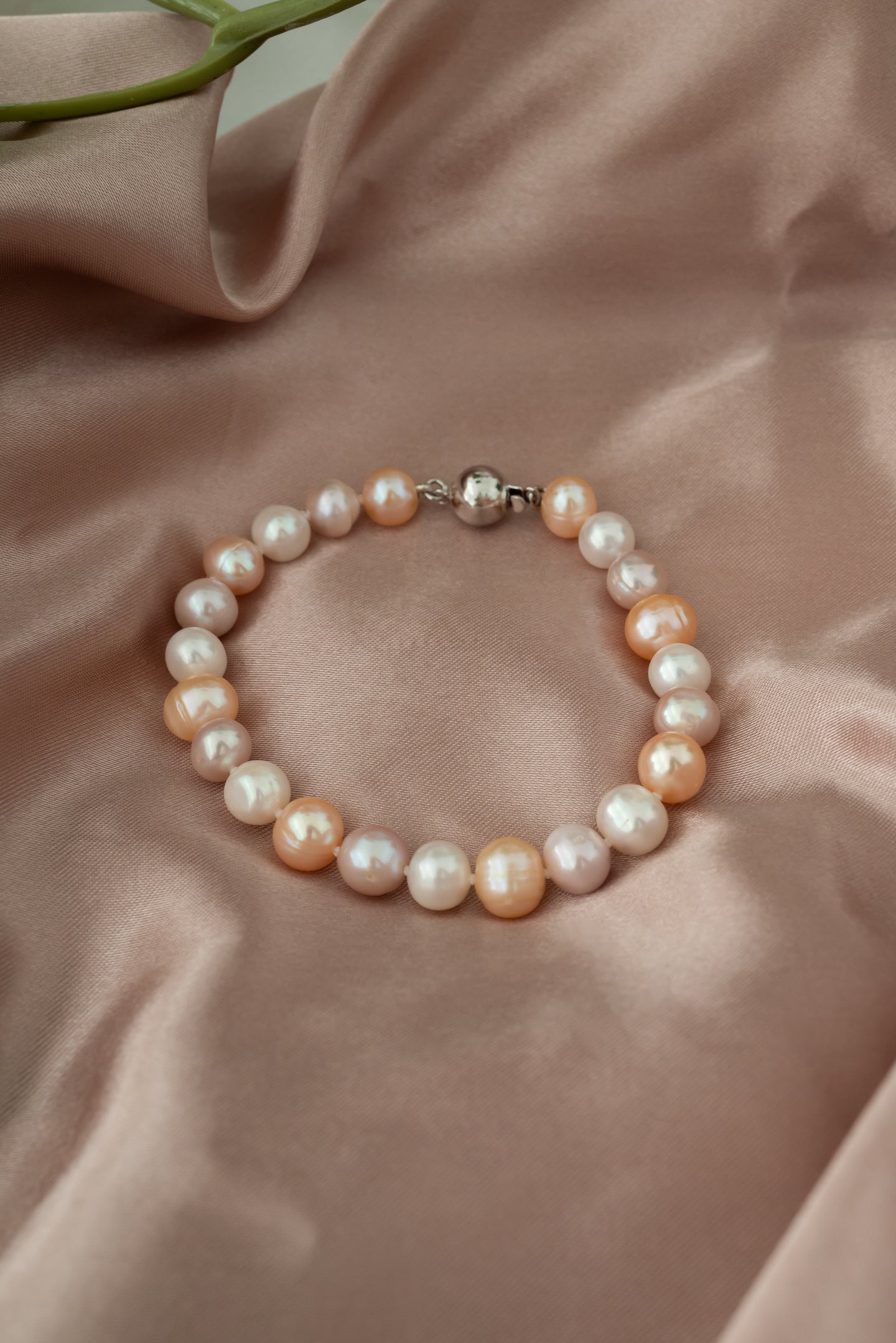 Freshwater Multi-Coloured Pearl Bracelet, Delross Design Jeweller, Brisbane Jeweller, Chermside Jeweller, Custom Jewellery 