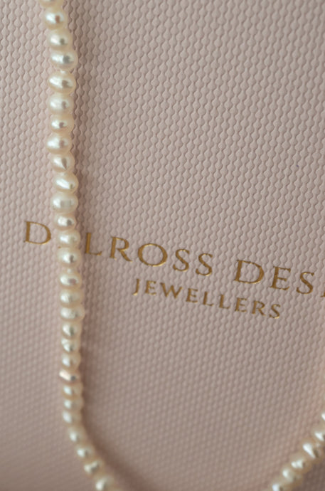 Keshi Freshwater Pearls Strand Necklace, Delross Design Jeweller, Brisbane Jeweller, Chermside Jeweller, Custom Jewellery