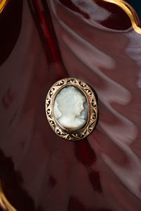 9ct Rose Gold Vintage Shell Cameo Brooch. Delross Design Jeweller, Brisbane Jeweller, Chermside Jeweller, Custom Jewellery