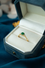 Load image into Gallery viewer, 9ct Yellow Gold Emerald &amp; Diamond Ring, Delross Design Jeweller, Brisbane Jeweller, Chermside Jeweller, Custom Jewellery