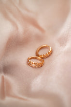 Load image into Gallery viewer, 9ct Rose Gold Leaf Huggie Earrings, Delross Design Jeweller, Brisbane Jeweller, Chermside Jeweller, Custom Jewellery