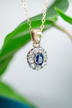 Load image into Gallery viewer, 18ct Gold &amp; Sterling Silver 0.82ct Sapphire &amp; Diamond 1.08ct TDW Pendant,  Delross Design Jewellers, Brisbane Jewellers, Custom Brisbane Jewellers, Brisbane Jewellery Repairs, Chermside West Jewellers  