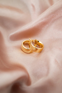 9ct Gold Hoop Earring, Delross Design Jeweller, Brisbane Jeweller, Chermside Jeweller, Custom Jewellery
