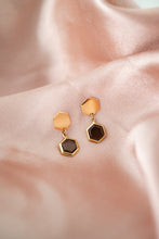 Load image into Gallery viewer, 9ct Gold Natural Smokey Quartz Stud Drop Earrings, Delross Design Jeweller, Brisbane Jeweller, Chermside Jeweller, Custom Jewellery