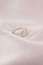 Load image into Gallery viewer, 9ct Gold Aquamarine &amp; Diamond 0.07ct TDW Ring,  Delross Design Jewellers, Brisbane Jewellers, Custom Brisbane Jewellers, Brisbane Jewellery Repairs, Chermside West Jewellers   