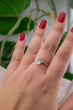 Load image into Gallery viewer, 9ct Gold Aquamarine &amp; Diamond 0.07ct TDW Ring,  Delross Design Jewellers, Brisbane Jewellers, Custom Brisbane Jewellers, Brisbane Jewellery Repairs, Chermside West Jewellers   