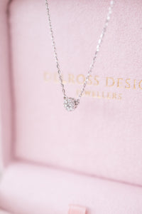 9ct White Gold TDW 0.15ct Diamond Necklace, Delross Design Jeweller, Brisbane Jeweller, Chermside Jeweller, Custom Jewellery