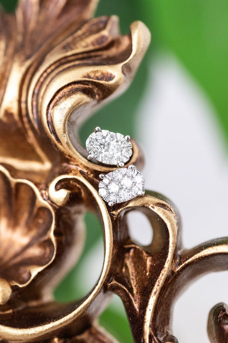 9ct White Gold Diamond Stud Earrings 0.50ct TDW, Delross Design Jewellers, brisbane Jewellers, Chermside West Jewellers, Custom Jewellers