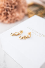 Load image into Gallery viewer, 9ct Gold Link Drop Stud Earrings, Delross Design Jeweller, Brisbane Jeweller, Chermside Jeweller, Custom Jewellery