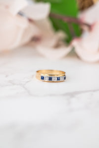 18ct Gold Diamond & Sapphire Ring, Delross Design Jeweller, Brisbane Jeweller, Chermside Jeweller, Custom Jewellery