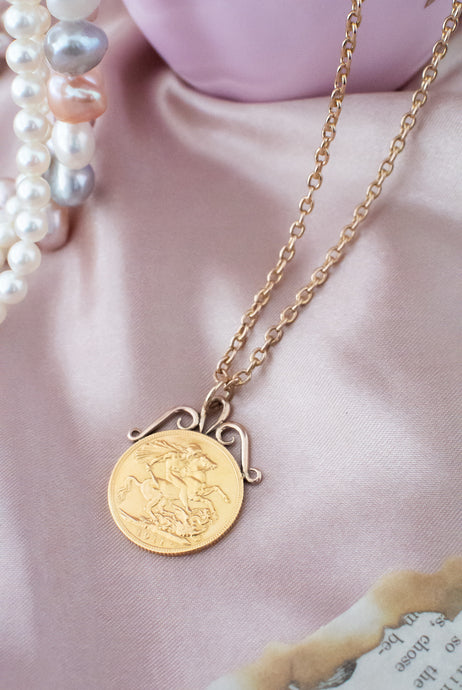 Year 1911 Full Sovereign Pendant King George