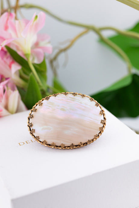 Mother of Pearl Vintage Brooch, 
Delross Design Jewellers, Brisbane Jewellers, Custom Brisbane Jewellers, Brisbane Jewellery Repairs, Chermside West Jewellers  
