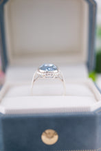 Load image into Gallery viewer, 935 Silver Vintage Blue Synthetic Spinel Ring, 
Delross Design Jewellers, Brisbane Jewellers, Custom Brisbane Jewellers, Brisbane Jewellery Repairs, Chermside West Jewellers  
