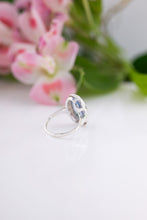 Load image into Gallery viewer, 935 Silver Vintage Blue Synthetic Spinel Ring, 
Delross Design Jewellers, Brisbane Jewellers, Custom Brisbane Jewellers, Brisbane Jewellery Repairs, Chermside West Jewellers  
