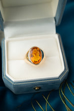 Load image into Gallery viewer, Handmade 9ct Gold Vintage Orange, Paste Stone Ring, Chermside Jeweller, brisbane Jeweller, Delross Design Jeweller, Custom Brisbane Jeweller