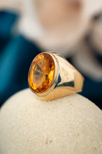 Load image into Gallery viewer, Handmade 9ct Gold Vintage Orange, Paste Stone Ring, Chermside Jeweller, brisbane Jeweller, Delross Design Jeweller, Custom Brisbane Jeweller