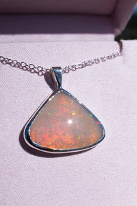 925 Sterling Silver Natural White Opal Pendant, Delross Design Jewellers, Brisbane Jewellers, Custom Brisbane Jewellers, Brisbane Jewellery Repairs, Chermside West Jewellers  