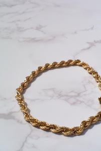 Delross Design Jeweller, Brisbane Jeweller, Chermside Jeweller, Custom Jewellery, 18ct Gold Rope Bracelet