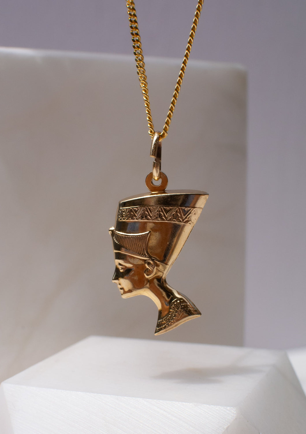 Delross Design Jeweller, Brisbane Jeweller, Chermside Jeweller, Custom Jewellery, 9ct Gold Vintage Nefertiti Pendant