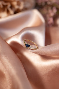 9ct Gold Sapphire & Diamond Ring, Delross Design Jewellers, Chermside West Jewellers, Brisbane Jewellers, Custom Jewellers
