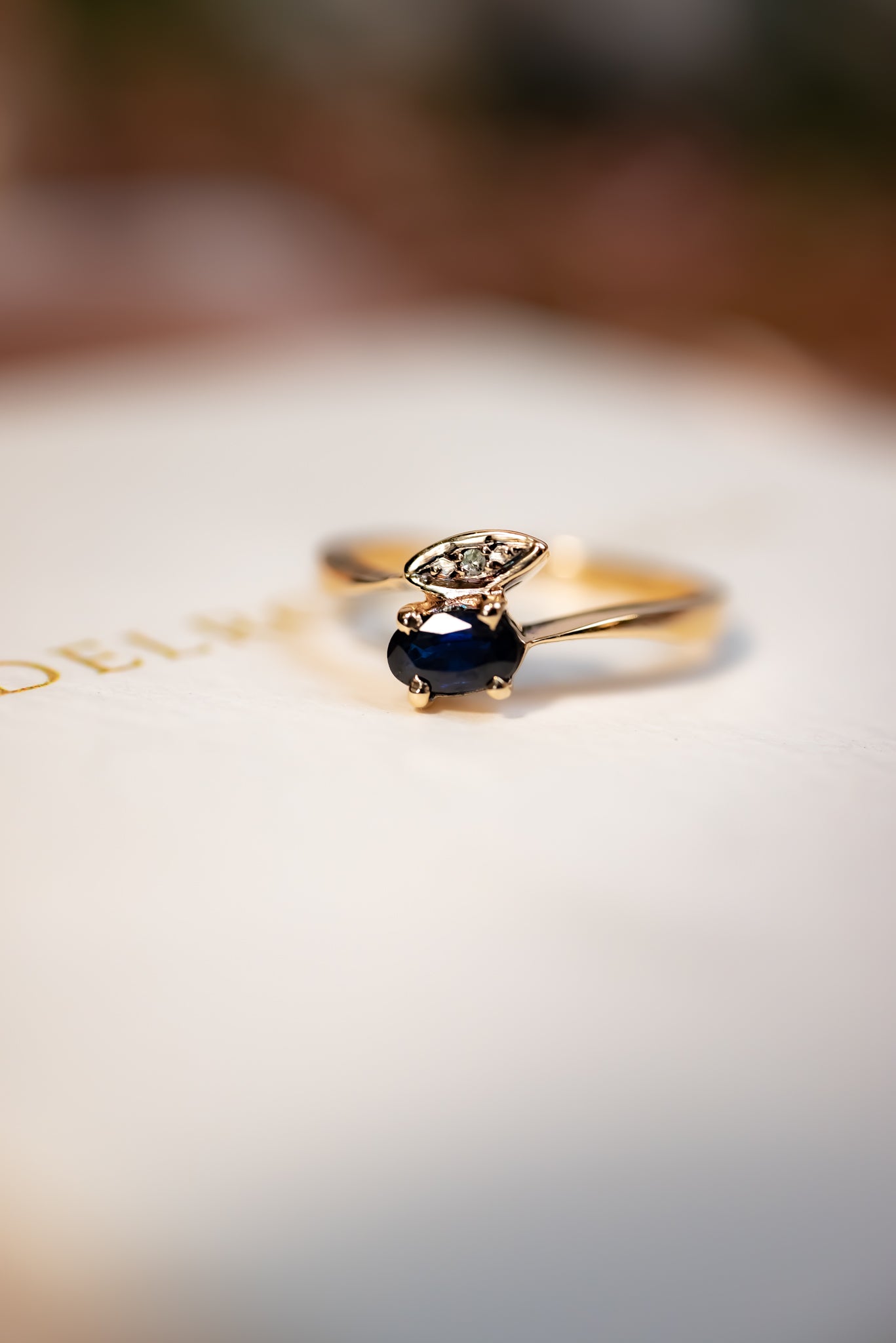 9ct Gold Sapphire & Diamond Ring, Delross Design Jewellers, Chermside West Jewellers, Brisbane Jewellers, Custom Jewellers