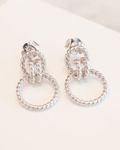 Load image into Gallery viewer, Sterling Silver Twisted Rope Stud Earrings