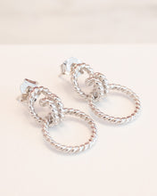 Load image into Gallery viewer, Sterling Silver Twisted Rope Stud Earrings