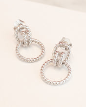 Load image into Gallery viewer, Sterling Silver Twisted Rope Stud Earrings