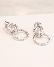Load image into Gallery viewer, Sterling Silver Twisted Rope Stud Earrings