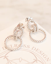 Load image into Gallery viewer, Sterling Silver Twisted Rope Stud Earrings