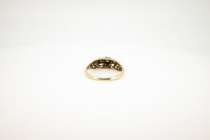 18ct Gold Vintage Diamond Heart Ring 0.08ct TDW, Delross Design Jewllers, Brisbane Jewellers, Chermside West Jewellers, Custom Jewellers