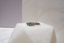 Load image into Gallery viewer, 18ct Gold Emerald and Diamond Ring