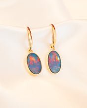 Load image into Gallery viewer, 9ct Yellow Gold Opal Doublet Earrings