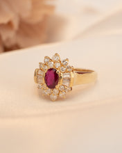Load image into Gallery viewer, 18ct Yellow Gold Ruby &amp; Diamond Ring