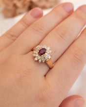 Load image into Gallery viewer, 18ct Yellow Gold Ruby &amp; Diamond Ring