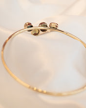 Load image into Gallery viewer, Handmade 9ct Yellow Gold Sapphire Bangle