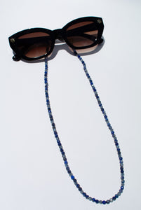 Delross Design Jeweller, Brisbane Jeweller, Chermside Jeweller, Custom Jewellery, Glasses Strand, Lapis lazuli,  Crystal 