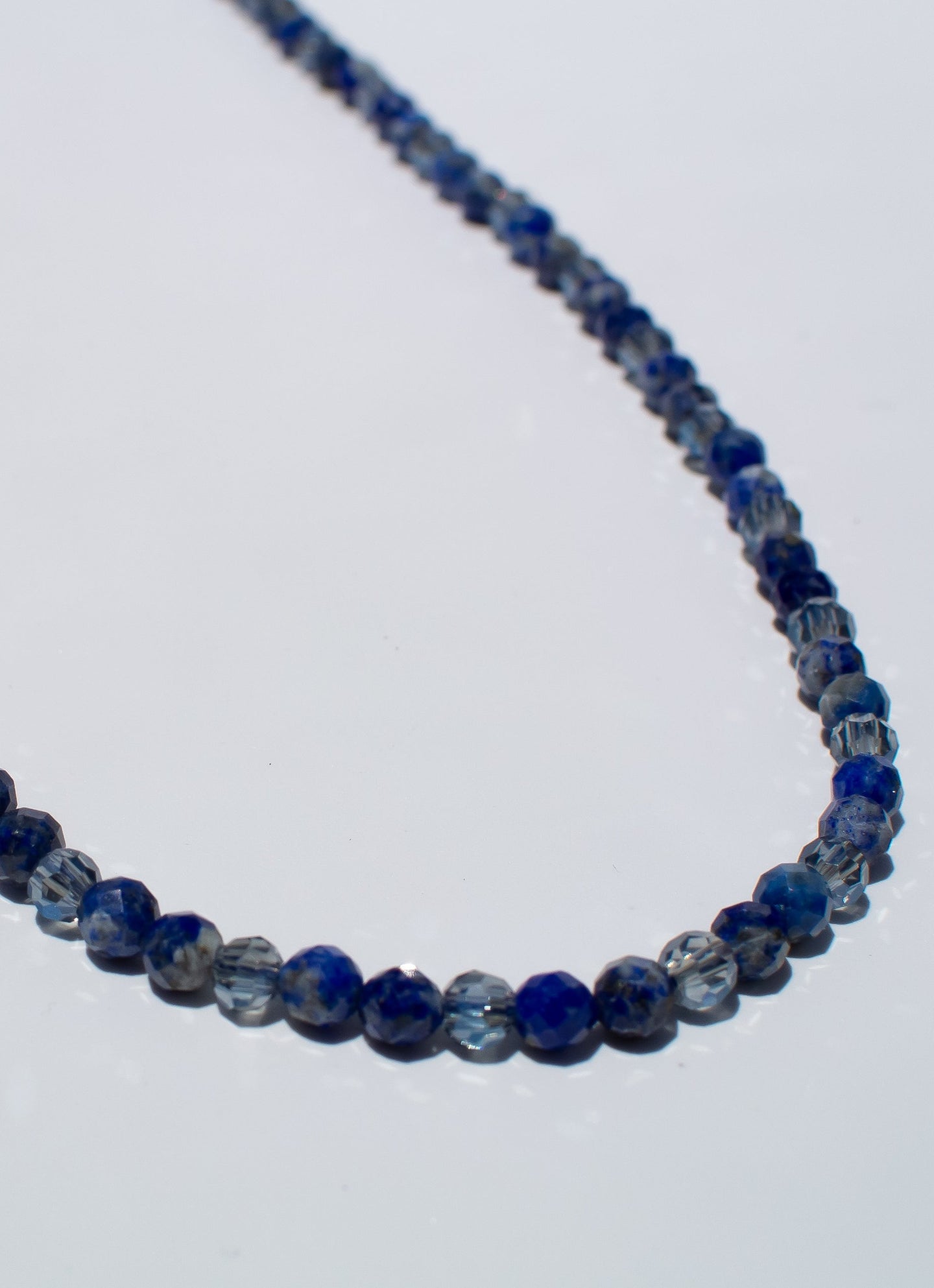 Delross Design Jeweller, Brisbane Jeweller, Chermside Jeweller, Custom Jewellery, Glasses Strand, Lapis lazuli,  Crystal 