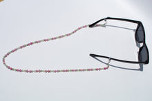 Load image into Gallery viewer, Prehnite, Pearls &amp; Morganite Glasses Strand