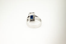 Load image into Gallery viewer, 18ct Gold Vintage 1.70ct Sapphire &amp; Diamond Ring, Delross Design Jewellers, Chermside West, Brisbane Custom Jewellers