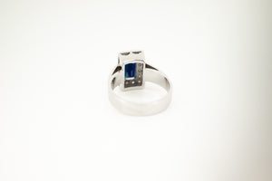 18ct Gold Vintage 1.70ct Sapphire & Diamond Ring, Delross Design Jewellers, Chermside West, Brisbane Custom Jewellers